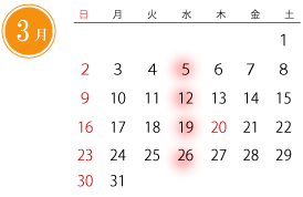 3月